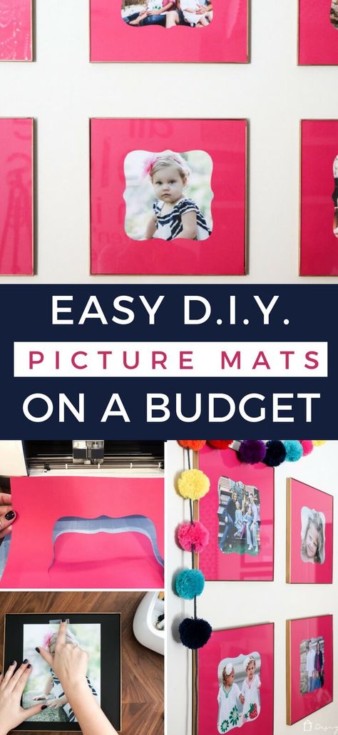 Frame Matting Diy, Diy Canvas Photo, Picture Frame Mat, Room Decor Crafts, Home Decor Diy Crafts, Matting Pictures, Small Space Diy, Diy Picture, Unique Diy Gifts