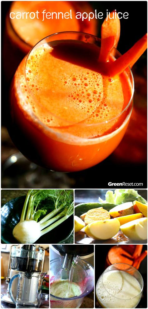 fennel carrot apple juice Fennel Juice Recipe, Fennel Juice, Carrot Apple Juice, Crunchy Stuff, Juicing Tips, Carrot Juice Recipe, Green Thickies, Blendtec Recipes, Benefits Of Juicing