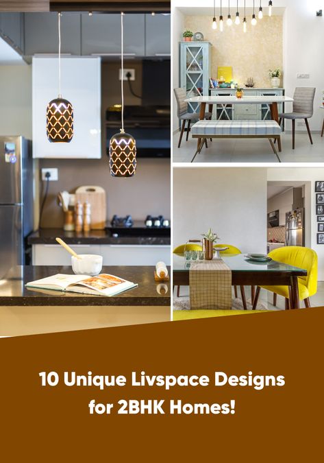 unique-livspace-designs-for-2-bhk-homes Home Interior Design Indian 2bhk, 2bhk Interior Design Ideas, 2 Bhk Interior Design Ideas, Sample Flat Interior Design, Livspace Interior Design, Flat Interior Design India, 2 Bhk Interior Design, 3 Bhk Flat Interior Design, Interior Design India