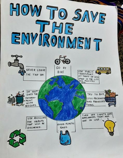 World Environment Day Posters, Caring For The Environment, Pencemaran Udara, Ochrana Prírody, Earth Day Drawing, Environment Projects, Earth Day Posters, School Art Activities, Lap Book