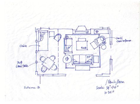 Furniture layout for a multi-purpose Living Room Multi Purpose Living Room Layout, Living Room Zones Layout, Multi Purpose Room Ideas Layout, Multi Purpose Room Ideas, Multi Purpose Room, Multipurpose Living Room, Living Room Zones, Multipurpose Room, Living Room Spaces