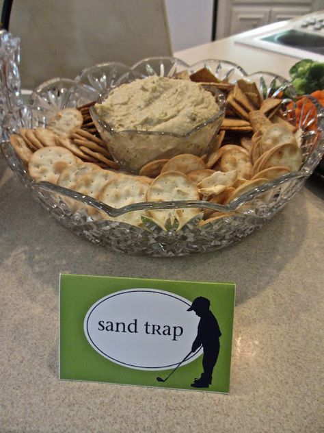 Sand Trap Dip Golf Party Foods, Golf Baby Showers, Golf First Birthday, Golf Theme Party, Golf Party Decorations, Golf Baby, Melt My Heart, Golf Cake, Golf Birthday Party