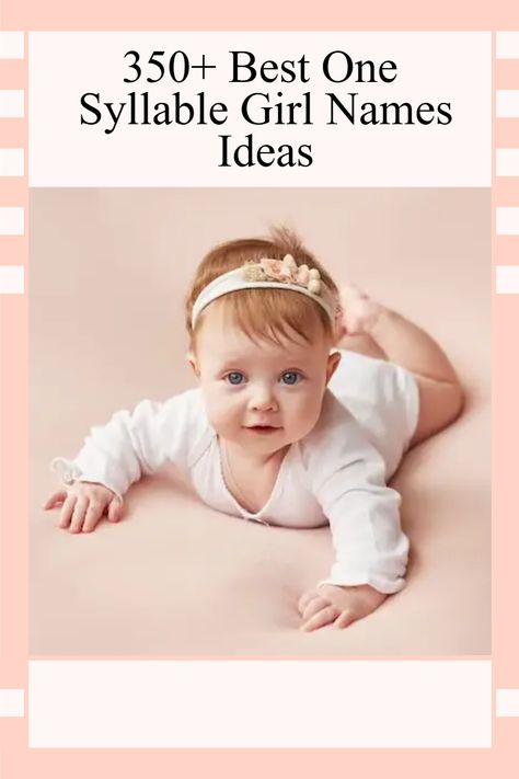 Searching for a short and sweet name for your baby girl? Dive into our collection of over 350 one-syllable girl names to discover the perfect fit for your little one. #BabyJourney #babynames #girlsnames #onesyllable #babyjourney #naming 1 Syllable Girl Names, 2 Syllable Girl Names, Two Syllable Girl Names, Names That Mean Moon, Names That Mean Beautiful, One Syllable Girl Names, Girl Names Ideas, One Syllable Names, Edgy Names