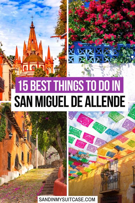 Check out these 15 fabulous things to do in San Miguel de Allende, Mexico! #SanMiguelDeAllende #Mexico #colonialcity #SMA #UNESCOcity Mexico Itinerary, Explore Mexico, Trip To Mexico, Fantastic Voyage, Mexico Travel Guides, Mexico Travel Destinations, Travel Mexico, Rooftop Bars, Mexico Destinations