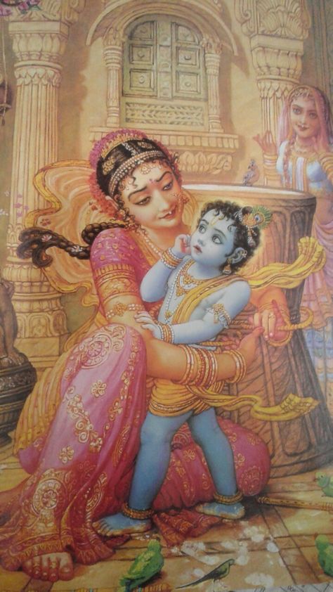 Yashoda Maiya And Krishna, Krishna With Yashoda Maiya, Yashoda Krishna, Krishna Avatar, Pre Raphaelite Art, Krishna Book, Little Krishna, Lord Krishna Hd Wallpaper, Peace Illustration