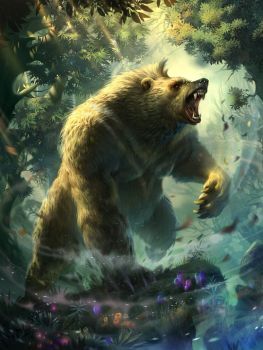 Filipino Mythical Creatures Art, Bear Fantasy Art, Fantasy Bear, Bear Artwork, Mythical Animal, Fantasy Beasts, Bear Pictures, Creature Drawings, Mythical Beast