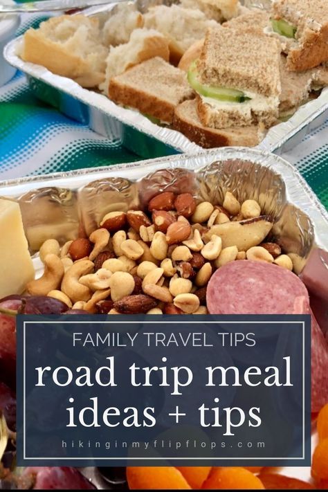 Foods To Pack For Road Trip, Car Trip Meals, Meals On The Go Travel, Protien Meals Simple Dinner, Cooler Meals For Travel, Road Trip Meal Prep, Road Trip Meals Families, Travel Meal Prep Road Trips, Motel Meals