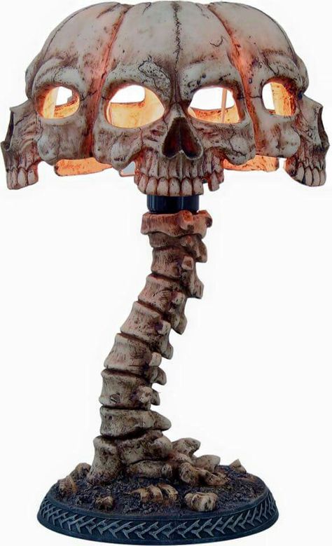 Skeleton Lamp, Skull Lamp, Goth Shop, Arte Peculiar, Gothic Furniture, Goth Home, Goth Home Decor, Dark Home, Goth Decor