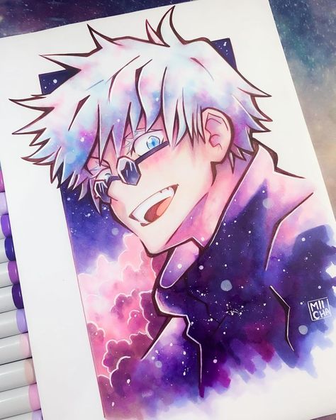 Artist Challenge, Gojo Jujutsu Kaisen, Anime Artist, Jujutsu Kaisen, Jujutsu, Anime, Color