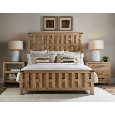 Vineyard Row King Panel Bed Vibe Brown, Craftsman Architecture, Primary Bedrooms, California King Platform Bed, Upholstered Bedroom Set, California Wine Country, Country Bedding, King Platform Bed, Queen Panel Beds