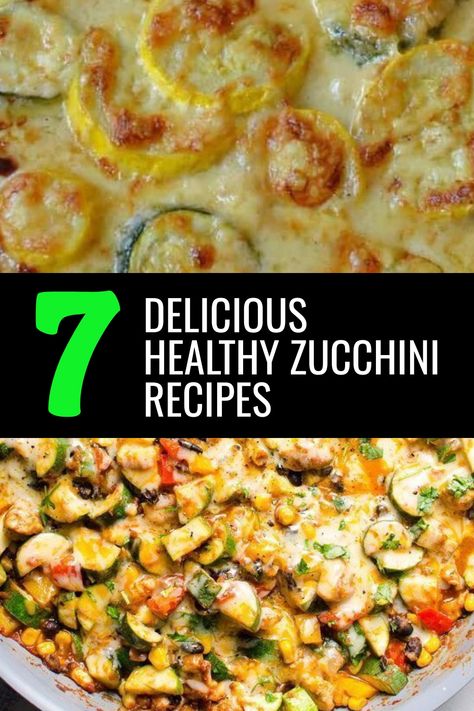 Looking for healthy and easy zucchini recipes for dinner? These baked zucchini dishes are quick, simple, and low in calories. From savory dinners to delectable bakes, explore a variety of healthy zucchini recipes perfect for any mealtime. Try these delicious and light options using fresh zucchinis that your family will love! Low Cholesterol Zucchini Recipes, Healthy Dinner Recipes With Zucchini, Zucchini Recipes For Dinner, Shrimp Scampi With Zoodles, Chicken Zucchini Recipes, Easy Zucchini Fritters, Healthy Zucchini Recipes, Zucchini Dishes, Best Zucchini Recipes