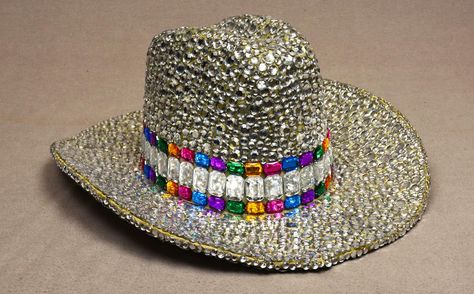 Rhinestone Cowboy Hat by Ed Flores Rhinestone Cowboy Hat, Living In Los Angeles, Rhinestone Cowboy, Rhinestone Cowgirl, Baby Live, Boot Bling, Cowgirl Costume, Cowgirl Aesthetic, Diy Rhinestone