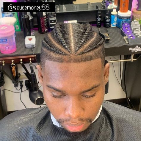 Men’s Braids Top, Cornrows With High Fade, Braids With Undercut Men, Taper Fade Haircut Braids, High Fade Braids Men, High Top Braids Men Short, Cornrow Ideas For Men Short Hair, Hightop Fade Cornrows Men, Cornrows With Taper Fade