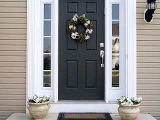 Painted exterior doors