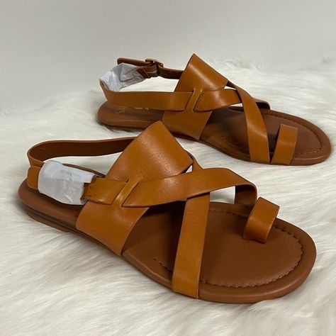 Sarto Gia Strappy Sandal Womens Sandals By Franco Sarto In Tan Size Various NWOB