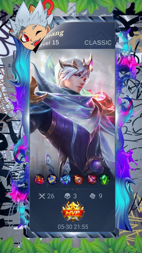 Mlbb Gusion Epic Skin, Gusion Epic Skin, History Mlbb Gusion, Gusion Mobile Legend Wallpaper, History Mobile Legend, Gusion Mobile Legend, Mobile Legends Gusion, Sukuna Face, Mlbb Gusion