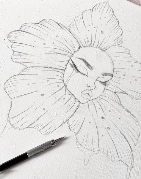 Drawing Ideas Aesthetic, Flower Sketch, Bio Art, Canvas Painting Designs, Doodle Art Designs, Art Drawings Sketches Creative, Pencil Art Drawings, Art Inspiration Painting, Mini Canvas Art