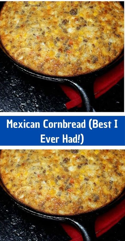 Spice up your baking routine with Mexican Cornbread—an exciting twist on the beloved Southern classic. This flavorful and moist cornbread is infused with zesty ingredients like green chilies, jalapeños, and cheese, creating a perfect harmony of heat and sweetness. Whether you're serving it as a side dish, snack, or complement to your favorite chili, this Mexican-inspired cornbread is a fiesta for your taste buds. Stuffed Cornbread Recipes, Cornbread Pudding Casserole, Mexican Cornbread With Sour Cream, Crockpot Mexican Cornbread, Mexican Cornbread With Meat, Mexican Street Cornbread, Loaded Mexican Cornbread, Mexican Cornbread With Sausage, Cornbread Easy Recipe