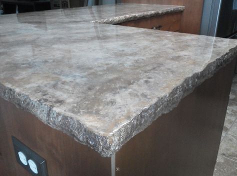 Epoxy Countertops with natural gray, metallic pewter and earth tones, with chiseled edge profile by 47K Solutions. Epoxy Countertop Over Tile, Countertop Epoxy, Epoxy Countertops, Outdoor Kitchen Countertops, Concrete Countertops Kitchen, Epoxy Countertop, Tile Countertops, Diy Countertops, Countertop Materials