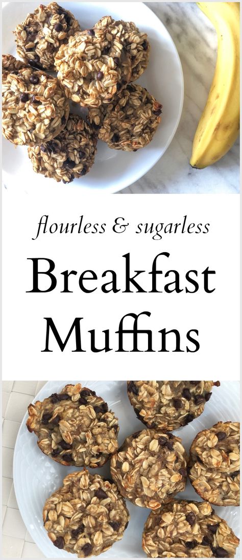 Quick and Easy, Sugarless & Flourless Oatmeal Breakfast Muffins Oatmeal Breakfast Muffins, Healthy Breakfast Meal Prep, Delicious Oatmeal, Healthy Breakfast Casserole, Healthy Breakfast Muffins, Yummy Healthy Snacks, Oatmeal Muffins, Healthy Breakfast Smoothies, Quick Healthy Breakfast