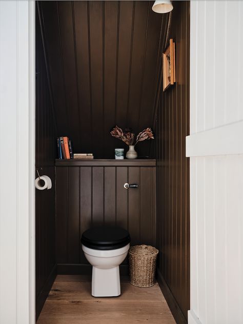 Small Downstairs Toilet, Cloakroom Toilet, Cotswold Cottage, Old Ship, Living Room And Kitchen Design, Cotswolds Cottage, Tongue And Groove Panelling, Tongue And Groove Ceiling, Paint And Paper Library