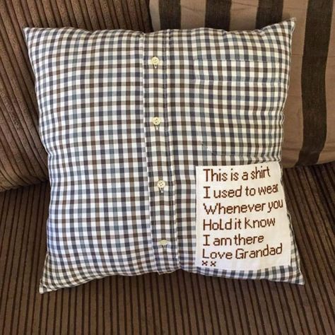 Pin • Instagram Memory Pillow From Shirt, Memorial Messages, Loss Of Son, Goodbyes Are Not Forever, Loss Of Dad, 100 Birthday Gifts, Memory Pillow, Memory Shirts, Memory Pillows