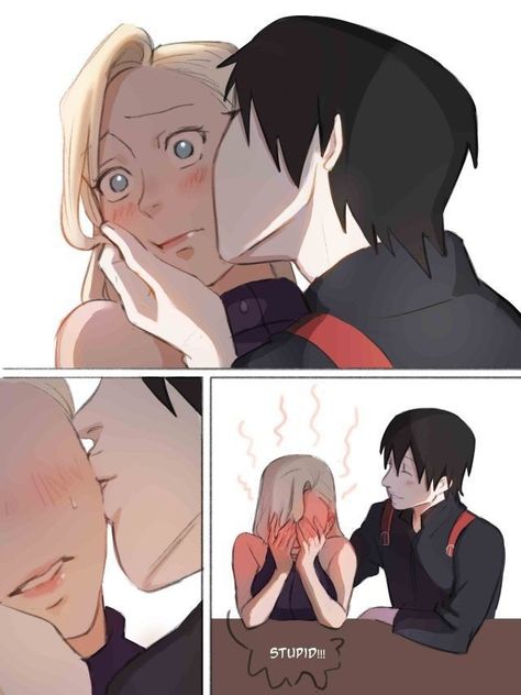 Ino And Sai, Sai Naruto, Cute Couple Comics, Naruto Couples, Naruko Uzumaki, Naruto Fan Art, Naruto Comic, Naruto Ship, Naruto Cute