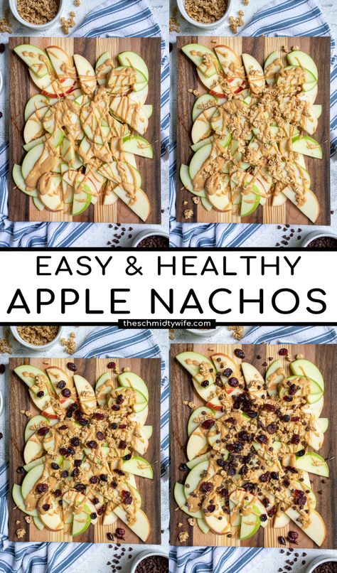 Healthy Fruit Recipes Snack Ideas, Apples And Peanut Butter Snack, Nacho Apples, Healthy At Home Snacks, Apple Slices Snack, Apple Nachos Peanut Butter, Apple Snack Ideas, Apple Peanut Butter Snack, Fresh Apple Recipes Easy