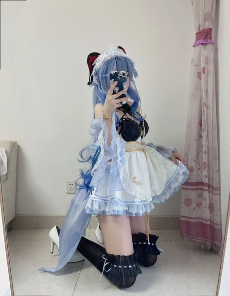 Yelan Cosplay, Genshin Cosplayers, Ganyu Cosplay, Aesthetic Cosplay, Genshin Cosplays, Risky Picture Ideas, Genshin Cosplay, Cosplay Genshin, Risky Pictures