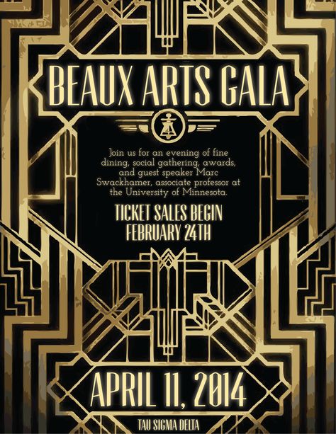 poster/ticket idea Great Gatsby Graphic Design, Masquerade Poster Design, Gatsby Graphic Design, The Great Gatsby Prom, Great Gatsby Prom, Prom 2025, Ticket Sales, Aesthetic Fonts, Logo Art