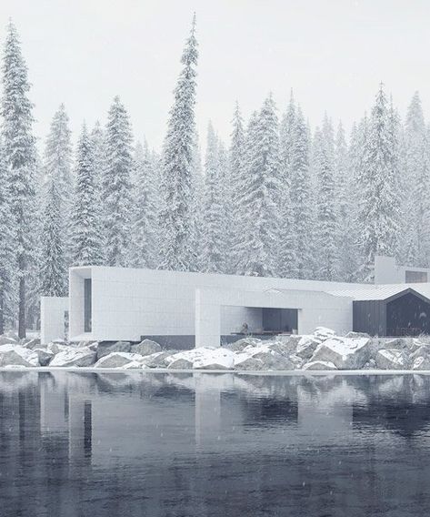 Sergey Makhno, Snow Cabin, Concrete Buildings, Famous Interior Designers, Japanese Minimalism, Skyfall, Minimalist Architecture, Ex Machina, Architecture Exterior