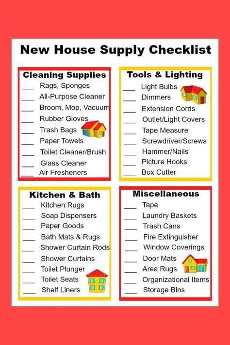 This printable new house checklist will help you tackle all the work that goes into moving into a new home! Print off this free checklist and get busy. #printables #moving #checklist House Checklist, Rug Tape, New Home Checklist, Free House Plans, Moving Checklist, First House, Free Checklist, Architecture Model Making, Checklist Template