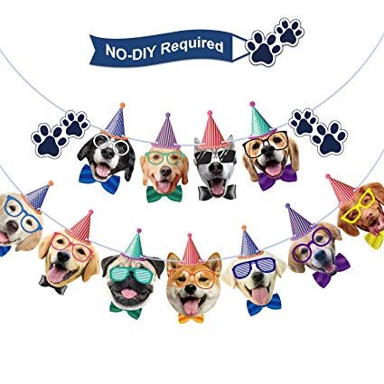 Amazon.com: Dog Birthday Banner Birthday Garland Dog Theme Party Bunting Decoration Baby Shower Party Supplies (Dog): Toys & Games Dog Birthday Banner, Party Banner Design, Puppy Party Decorations, Dog Party Decorations, Dog Themed Birthday Party, Dog Baby Shower, 60th Birthday Decorations, Dog Themed Parties, Dog Faces