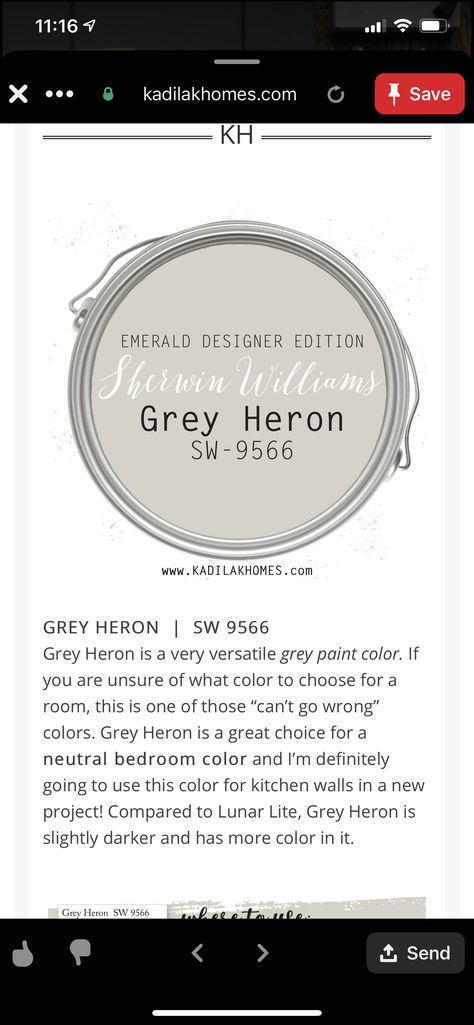 Gray Heron Paint Color, Gray Heron Sherwin Williams, Grey Heron Paint Color, Grey Heron Sherwin Williams, Sherwin Williams Gray, Grey Heron, Exterior House Paint Color Combinations, Grey Paint, Grey Paint Colors