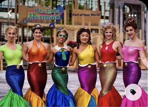 Little Mermaid Jr Costumes, Little Mermaid Musical, Little Mermaid Costume, Disney Musical, Ariel Mermaid, Mermaid Costume, Musical Theatre, Little Mermaid, Halle