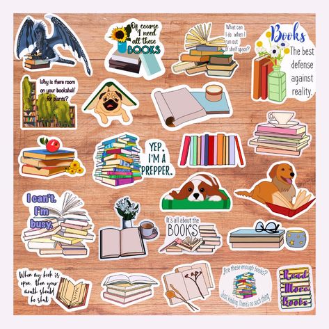 New stickers! Everyone loves stickers! These are digital so they can be used as clip art, printed or turned into any number of creations! The book lover stickers are perfect for librarians, readers, and book nerds! https://bookbends.etsy.com/listing/1712594603 #booklife #librarians #readmorebooks #stickers #clipart #booknerd #bookaddict Book Related Stickers, Stickers For Book Lovers, Book Worm Stickers, Reader Stickers, Bookworm Stickers, Love Stickers, New Sticker, Book Addict, Librarian