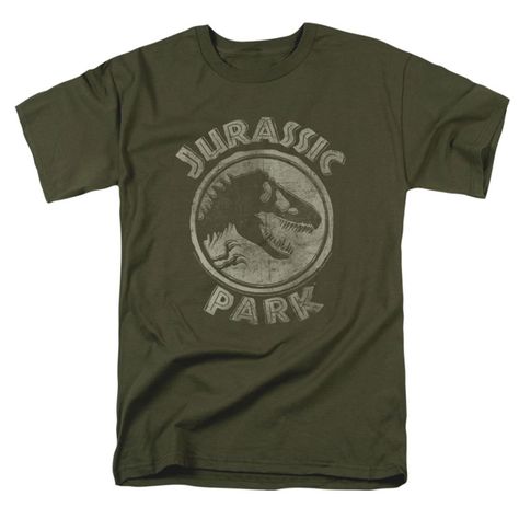 Jurassic Park Jp Stamp Short Sleeve Adult Tee Military Green T-Shirt-Medium Jurassic Park Tshirt, Movie T Shirts, Jurassic Park Shirt, Jurassic Park, Jurassic Park Logo, Military Green, Jurassic Park World, Tshirt Men, Movie Shirts