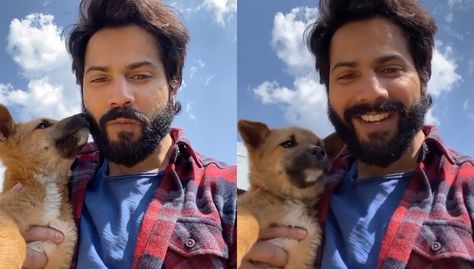 Varun Dhawan, who is gearing up for the release of his upcoming movie Bhediya shared a video of him on his Instagram. The actor dropped a video of him holding a stray dog. Varun mentioned in his caption how the dog has featured in his upcoming movie Bhediya. Taking to his Instagram, Varun Dhawan shared the video with the dog and its too cute for words. The Bhediya actor dropped the video on his Instagram and wrote, "Dogs of bhediya." Dhawan shared the video, adding the song Apna Bana Le to the b Apna Bana Le Song, Apna Bana Le, In His Arms, Varun Dhawan, Cute Little Puppies, Little Puppies, Upcoming Movies, Trending News, Bollywood News