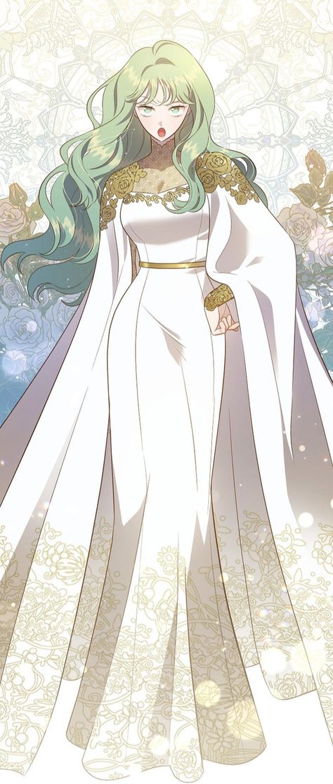 Manhwa Female Knight Outfit, Manhwa Empress Dress, Manhwa Nightgown, Manhwa Princess Dress, Manhwa Dress Designs, Manwha Outfits, Manhwa Queen, Webtoon Dress, Manhwa Clothes