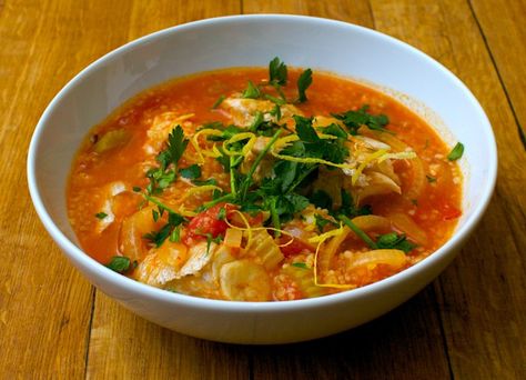 sicilian-fish-stew Thai Fish Soup, Fish Soup Recipe, Seafood Stew Recipes, Fish Stew Recipes, Thai Fish, Thai Soup, Seafood Stew, Fish Stew, Fish Soup