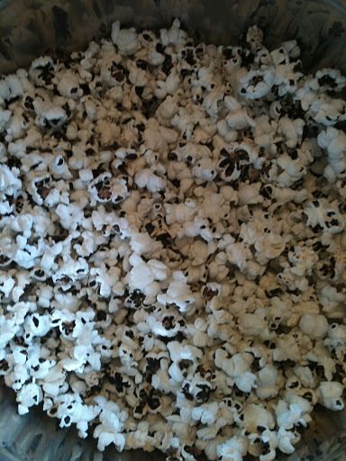 Black & White Popcorn Balls | Another Day - Another Mom Black Popcorn, Fresh Popcorn, White Popcorn, Popcorn Balls, Pea Salad, Find Your Way, Holiday Market, Another Day, Popcorn Maker