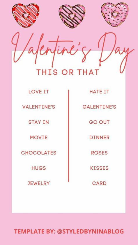 This Or That Ig Story, Valentines Day Story Ideas, Valentine Story Ideas, Valentines Day Instagram Post Ideas, Valentines Stories Instagram, Valentine’s Day This Or That, Valentine’s Day Instagram Story Template, Valentines Day This Or That, Valentine This Or That