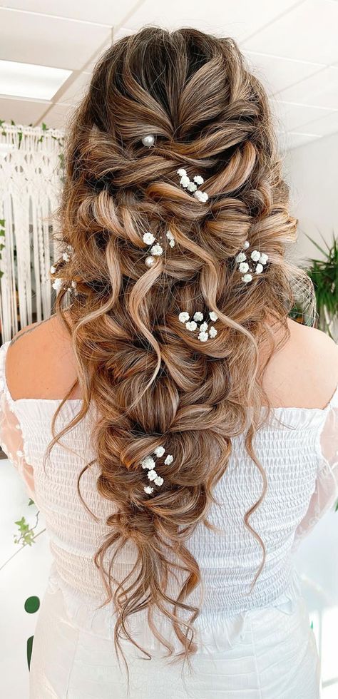 mermaid braids, Rapunzel braids, boho braids, mermaid downstyle, boho bridal hairstyle, wedding hairstyle Rapunzel Themed Hairstyle, Tangled Rapunzel Hair Braids, Mermaid Bridal Hair, Tangled Hairstyle Rapunzel, Mermaid Updo Hairstyles, Mermaid Wedding Hairstyles, Rapunzel Wedding Hair, Fairy Tale Hairstyles, Mermaid Braid Wedding Hair