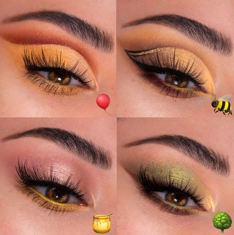 Winnie The Pooh Inspired Makeup, Winnie The Pooh Makeup, Colourpop Collection, Pooh Bebe, Disney Inspired Makeup, Winnie The Pooh Costume, Bear Makeup, Winnie The Pooh Halloween, Makeup Themes