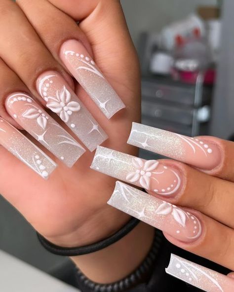 Mint Nails, Custom Nails, Butterfly Nails, Baddie Nails, Grunge Nails, Casual Nails, White Nail Designs, Unique Acrylic Nails, Pink Acrylic Nails