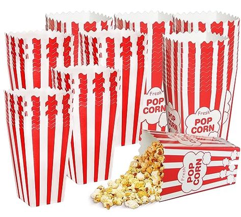 Mini popcorn boxes for movie night, class party, birthday, or wedding reception #movienight #popcorn #popcornparty Popcorn Container, Popcorn Holder, Popcorn Buckets, Popcorn Tub, Popcorn Containers, Popcorn Boxes, Popcorn Bowl, Eid Al-adha, Popcorn Bags