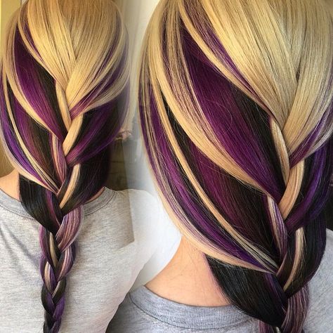 Hair Color And Cut, Cool Hair Color, Hair Envy, Grunge Hair, Love Hair, Hair Today, Great Hair, Hair Dos, Purple Hair