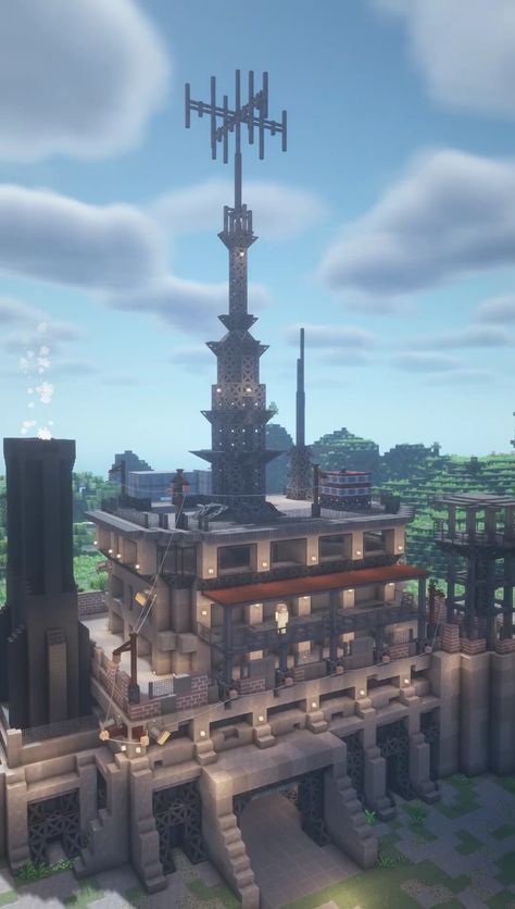 #minecraft #minecraftbuilds #minecraftbuild #minecraftbuildshowcase #minecraftbuildtutorial #minecrafthouse #minecraftmod Minecraft Modded Base, Minecraft Create Mod, Minecraft Factory, Minecraft Industrial, Minecraft Castle Designs, Castle Layout, Minecraft Create, Minecraft Steampunk, Minecraft House Plans