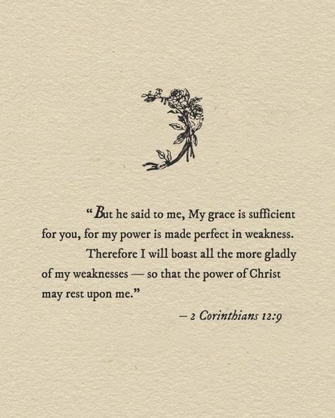 My Grace Is Sufficient, Ayat Alkitab, My Power, The Perfect Guy, Scripture Quotes, Verse Quotes, Bible Inspiration, Bible Verses Quotes, A Quote