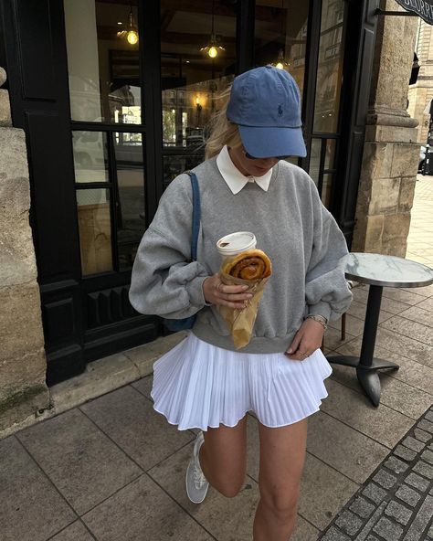 Academia Outfits, Rock Outfit, White Mini Skirt, 가을 패션, Back To School Outfits, Preppy Outfits, Outfits Casuales, School Outfits, Preppy Style